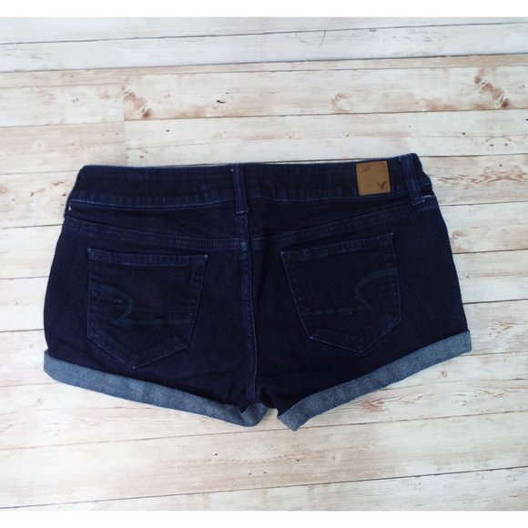 American Eagle Cuffed Stretch Denim Shorts - Picture 2 of 8